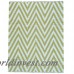 Ivy Bronx Zigzag Flat Weave Kilim Hand-Knotted White/Gold Area Rug RGRG6694